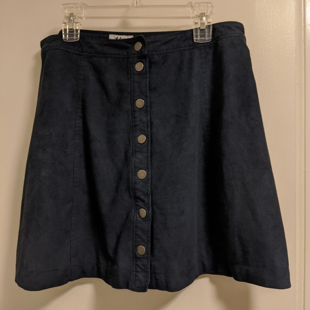Blue Button Up Skirt